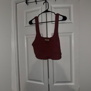 Cropped Sweater Tank